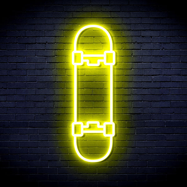 ADVPRO Skateboard Ultra-Bright LED Neon Sign fnu0272 - Yellow