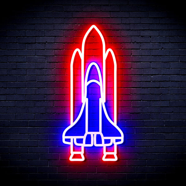 ADVPRO Spaceship Ultra-Bright LED Neon Sign fnu0273 - Blue & Red