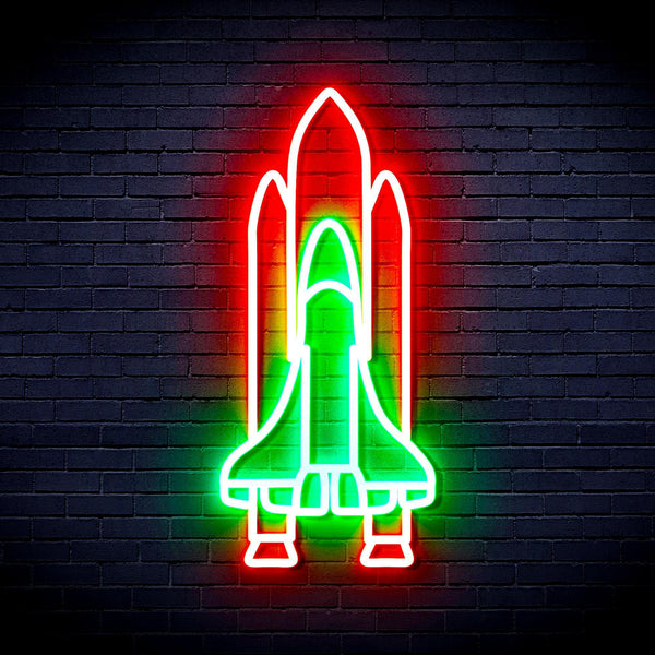 ADVPRO Spaceship Ultra-Bright LED Neon Sign fnu0273 - Green & Red