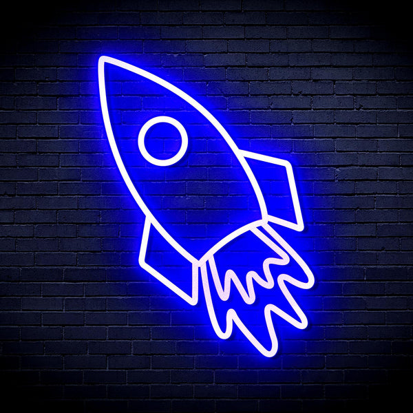 ADVPRO Rocket Ultra-Bright LED Neon Sign fnu0274 - Blue