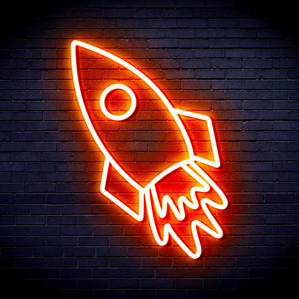 ADVPRO Rocket Ultra-Bright LED Neon Sign fnu0274 - Orange