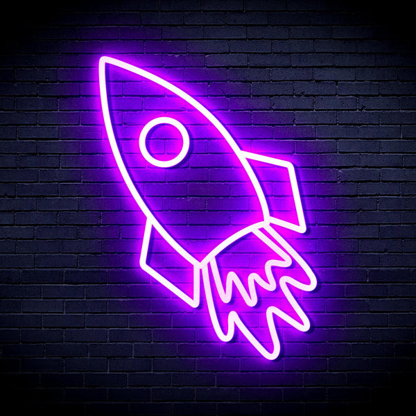 ADVPRO Rocket Ultra-Bright LED Neon Sign fnu0274 - Purple