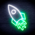 ADVPRO Rocket Ultra-Bright LED Neon Sign fnu0274 - White & Green