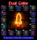 ADVPRO Rocket Ultra-Bright LED Neon Sign fnu0275 - Dual-Color