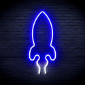 ADVPRO Rocket Ultra-Bright LED Neon Sign fnu0275 - White & Blue