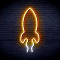ADVPRO Rocket Ultra-Bright LED Neon Sign fnu0275 - White & Golden Yellow