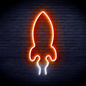 ADVPRO Rocket Ultra-Bright LED Neon Sign fnu0275 - White & Orange