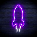 ADVPRO Rocket Ultra-Bright LED Neon Sign fnu0275 - White & Purple