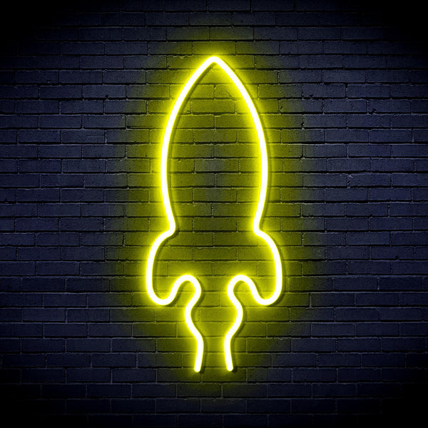 ADVPRO Rocket Ultra-Bright LED Neon Sign fnu0275 - Yellow