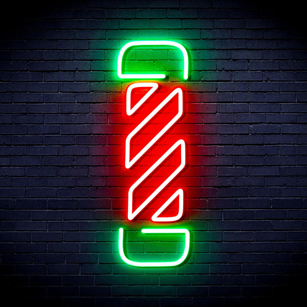 ADVPRO Barber Pole Ultra-Bright LED Neon Sign fnu0276 - Green & Red
