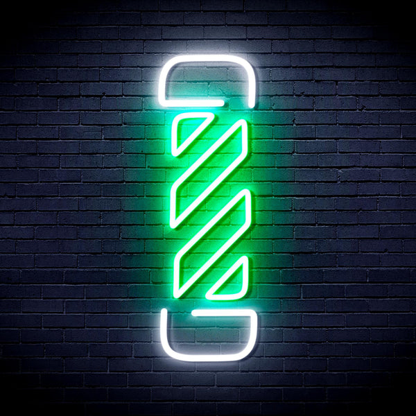 ADVPRO Barber Pole Ultra-Bright LED Neon Sign fnu0276 - White & Green