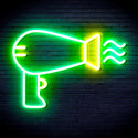 ADVPRO Hair Dryer Ultra-Bright LED Neon Sign fnu0280 - Green & Yellow