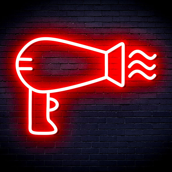 ADVPRO Hair Dryer Ultra-Bright LED Neon Sign fnu0280 - Red