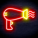 ADVPRO Hair Dryer Ultra-Bright LED Neon Sign fnu0280 - Red & Yellow
