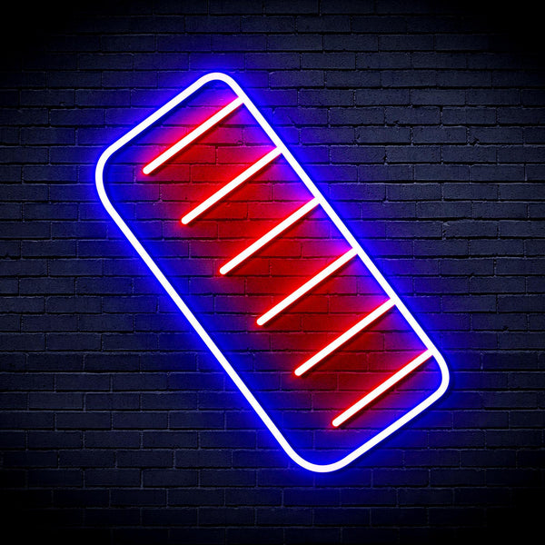 ADVPRO Comb Ultra-Bright LED Neon Sign fnu0281 - Blue & Red