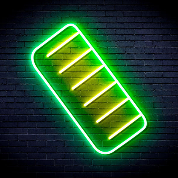ADVPRO Comb Ultra-Bright LED Neon Sign fnu0281 - Green & Yellow