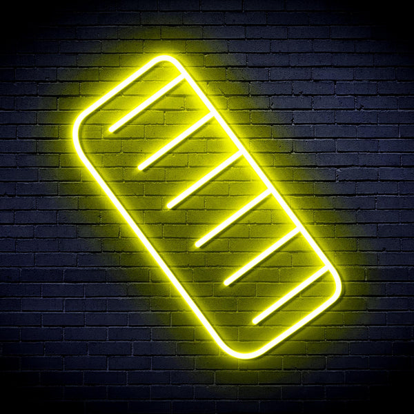 ADVPRO Comb Ultra-Bright LED Neon Sign fnu0281 - Yellow