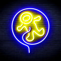 ADVPRO Astronaut Ultra-Bright LED Neon Sign fnu0283 - Blue & Yellow