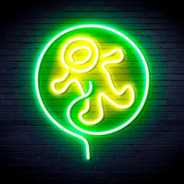 ADVPRO Astronaut Ultra-Bright LED Neon Sign fnu0283 - Green & Yellow