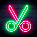 ADVPRO Scissors Ultra-Bright LED Neon Sign fnu0285 - Green & Pink