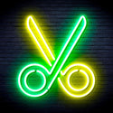 ADVPRO Scissors Ultra-Bright LED Neon Sign fnu0285 - Green & Yellow