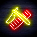 ADVPRO Shavers and Comb Ultra-Bright LED Neon Sign fnu0286 - Red & Yellow