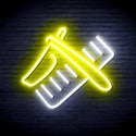 ADVPRO Shavers and Comb Ultra-Bright LED Neon Sign fnu0286 - White & Yellow