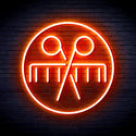 ADVPRO Scissors and Comb Ultra-Bright LED Neon Sign fnu0289 - Orange