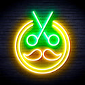 ADVPRO Scissors with Moustache Ultra-Bright LED Neon Sign fnu0290 - Multi-Color 4