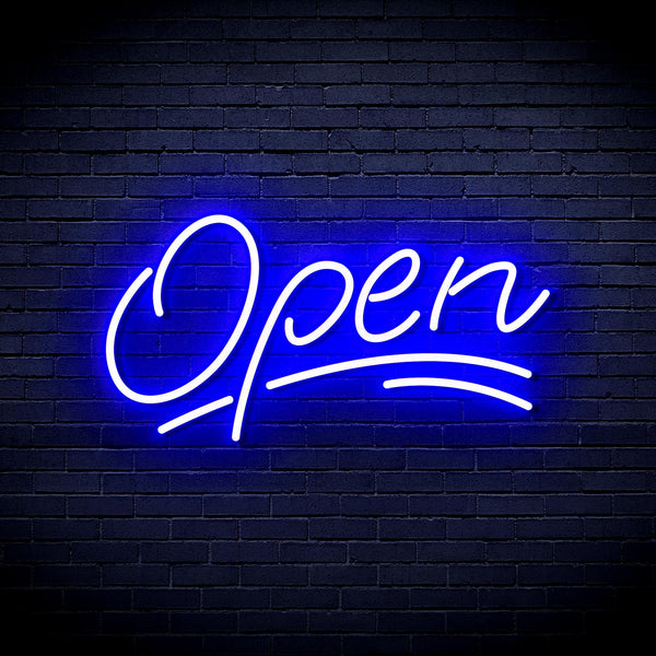 ADVPRO Open Sign Ultra-Bright LED Neon Sign fnu0291 - Blue