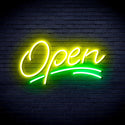 ADVPRO Open Sign Ultra-Bright LED Neon Sign fnu0291 - Green & Yellow