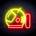 ADVPRO Astronaut Helmet Ultra-Bright LED Neon Sign fnu0292 - Red & Yellow