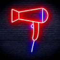 ADVPRO Hair Dryer Ultra-Bright LED Neon Sign fnu0293 - Blue & Red
