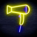 ADVPRO Hair Dryer Ultra-Bright LED Neon Sign fnu0293 - Blue & Yellow