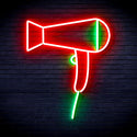 ADVPRO Hair Dryer Ultra-Bright LED Neon Sign fnu0293 - Green & Red