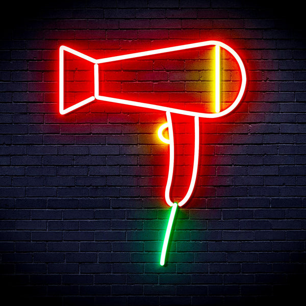 ADVPRO Hair Dryer Ultra-Bright LED Neon Sign fnu0293 - Multi-Color 8