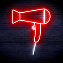 ADVPRO Hair Dryer Ultra-Bright LED Neon Sign fnu0293 - White & Red