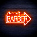 ADVPRO Barber Sign with Arrow Ultra-Bright LED Neon Sign fnu0294 - Orange