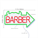 ADVPRO Barber Sign with Arrow Ultra-Bright LED Neon Sign fnu0294 - Size