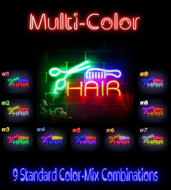 ADVPRO Hair Barber Sign Ultra-Bright LED Neon Sign fnu0295 - Multi-Color