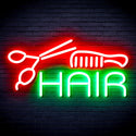 ADVPRO Hair Barber Sign Ultra-Bright LED Neon Sign fnu0295 - Green & Red