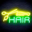 ADVPRO Hair Barber Sign Ultra-Bright LED Neon Sign fnu0295 - Green & Yellow