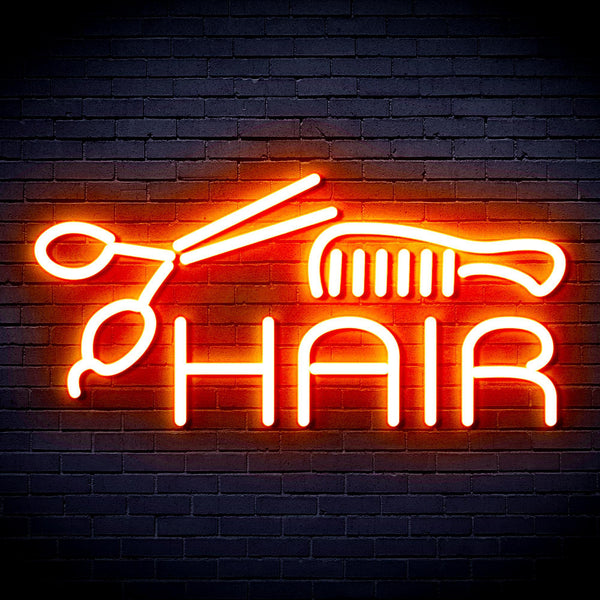 ADVPRO Hair Barber Sign Ultra-Bright LED Neon Sign fnu0295 - Orange