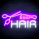 ADVPRO Hair Barber Sign Ultra-Bright LED Neon Sign fnu0295 - White & Purple