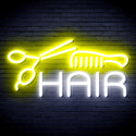 ADVPRO Hair Barber Sign Ultra-Bright LED Neon Sign fnu0295 - White & Yellow