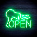 ADVPRO Barber OPEN with Hair Dryer Ultra-Bright LED Neon Sign fnu0296 - Golden Yellow