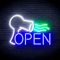 ADVPRO Barber OPEN with Hair Dryer Ultra-Bright LED Neon Sign fnu0296 - Multi-Color 9