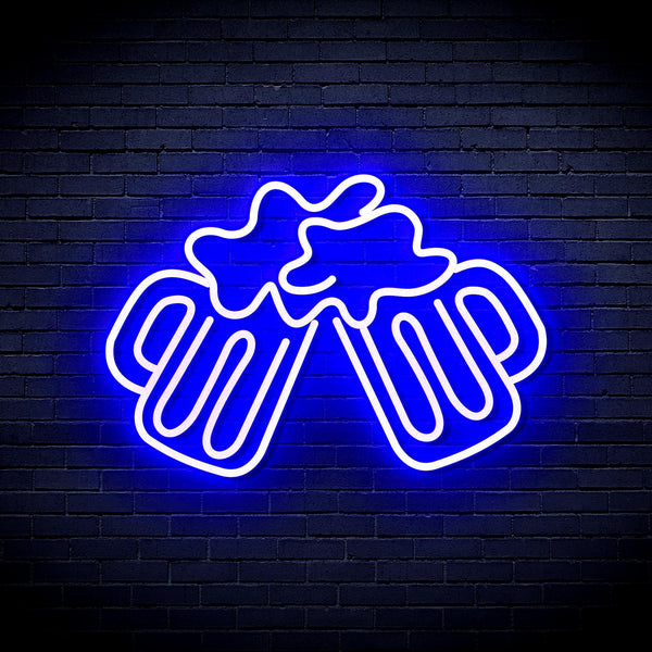 ADVPRO Beer Mugs Ultra-Bright LED Neon Sign fnu0298 - Blue