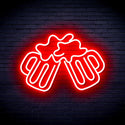 ADVPRO Beer Mugs Ultra-Bright LED Neon Sign fnu0298 - Red