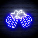 ADVPRO Beer Mugs Ultra-Bright LED Neon Sign fnu0298 - White & Blue